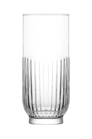 LAV Tokyo Cam Meşrubat Bardağı 6'lı 395 ml (Büyük Su/Kokteyl/Soğuk Kahve Bardağı )