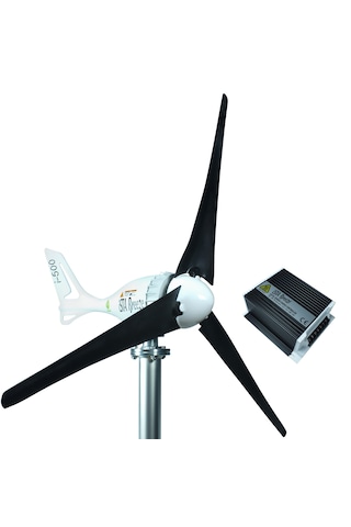 Set İ-500 12v / 24v Rüzgar Türbini + Hibrit Şarj Kontrol Cihazı