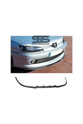 Peugeot 306 Cupra R Uyumlu Ön Lip Mat Siyah Ön Tampon Lip (Sts Oto Aksesuar) (01)