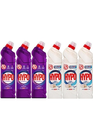 Hyper Hypo Ultra Çamaşır Suyu 3 Lavanta Ve 3 Beyaz Sabun 750 Gr X 6 Adet