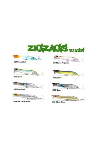 Fujin Zigzags 105sw 10gr Maket Balık 073 Yellow Cheek Mullet