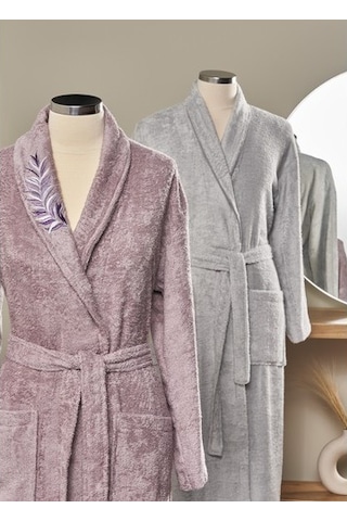 TAÇ SOFT BAMBOO AİLE SETİ LİNA MURDUM GRİ Çok Renkli