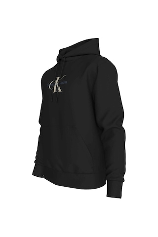 Calvin Klein Dıstressed Monologo Hoodıe Siyah