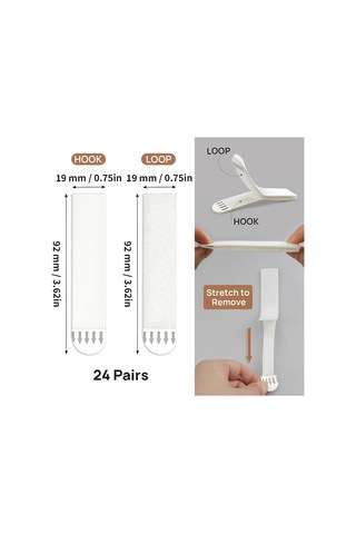 Resim Asma Şeritleri, Çivi Olmadan Resim Asmak İçin 24 Çift