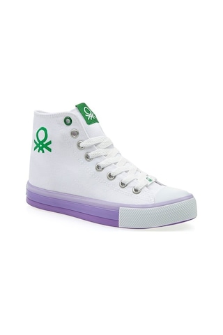 United Colors Of Benetton Benetton® | Bn-30189 - 3374 Beyaz Lila - Kadın Spor Ayakkabı