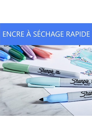 Sharpie Fine Permanent Markör, Mystic Gems, 12'li Paket