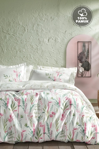 Yataş Bedding  Hana Ranforce Tek Kişilik  Nevresim Takımı - Pembe