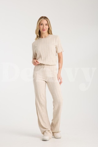 Çizgili Relax Fit İkili Takım Dnv-000019 Taş