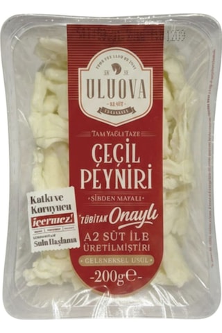 Uluova Çeçil Peyniri 200 G - Sütün En Estetik Ve Tel Tel Ayrılan Hali