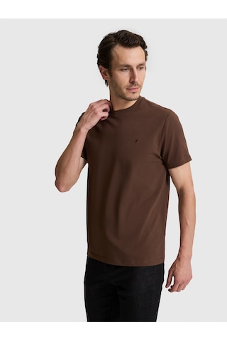Cacharel Erkek Kahverengi Tişört Basic 50328373-vr029