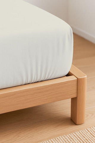 Purecomfort %100 Pamuk Ranforce Çift Kişilik Lastikli Çarşaf 160x200 Beyaz Taş