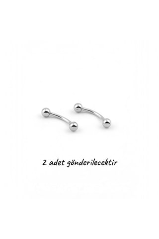 2'li Cerrahi Çelik Kararmaz Muz Piercing Kaş Göbek Rook Daith Dudak Kulak Kıkırdak Gümüş Küpe Seti 2'li Cerrahi Çelik Kararmaz Muz Piercing Kaş Göbek Rook Daith Dudak Kulak Kıkırdak Gümüş Küpe Seti