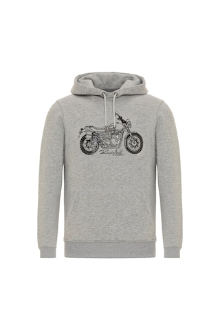 Routefield Erkek Sweatshirt Horst Gri Melanj Gri Gri