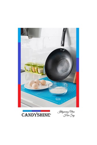 Silikon Renkli Hamur Açma Matı Büyük Boy 50x40cm