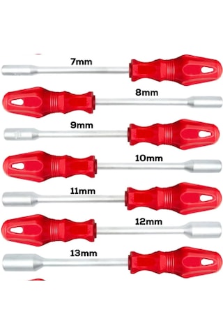 Lokma Tornavida Seti 7 Li Set 7mm-8mm-9mm-10mm-11mm-12mm-13mm