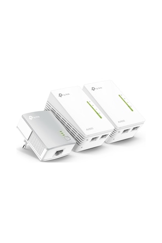 TP-Link TL-WPA4220T KIT 300 Mbps 2.4 Ghz Menzil Genişletici Powerline Kiti 3'lü