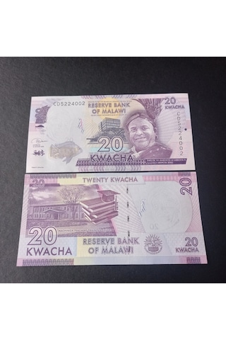 Escoines Koleksiyon 3996368f424728d26d 20 Kwacha Malavi Çil Eski Yabancı Kağıt Para