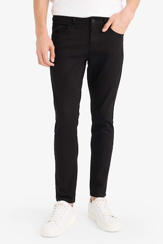 Defacto Carlo Skinny Fit Ekstra Dar Kalıp Normal Bel Ekstra Dar Paça Jean Pantolon R8763az25aunm40 Siyah