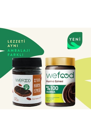 Wefood %100 Sade Hurma Ezmesi 400 gr (Hurma Püresi, Hurma Dolgusu)
