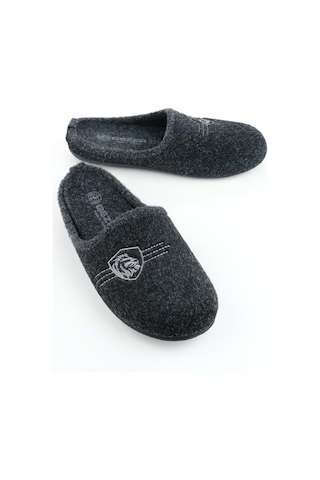 Gezer Kışlık Gondol Erkek Ev Terliği Siyah