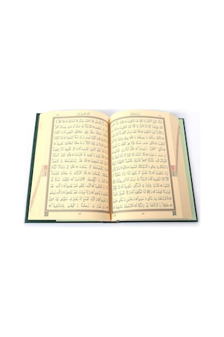 Orta Boy Kur'an-ı Kerim (2 Renkli, Yeşil, Mühürlü)