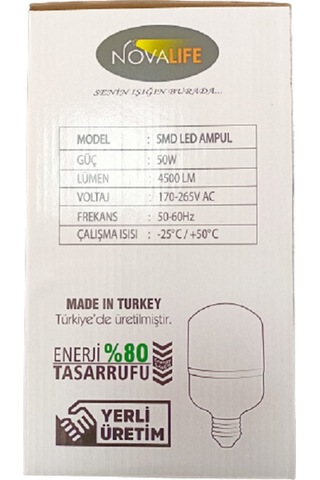 50W TORCH LED AMPUL(NOVALİFE)