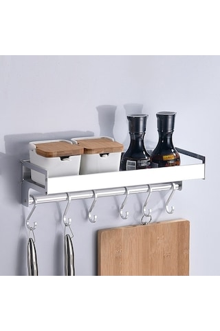 Dancemonkey 40cm Mutfak Çok Fonksiyonlu Baharat Depolama Rafı, Modern Tasarım 1