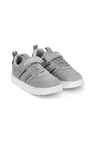 Slazenger Freedom I Unisex Çocuk Cırt Cırtlı Gri / Saks Mavi Günlük Spor Ayakkabısı