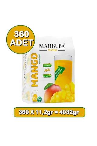 Mahbuba Mango Aromalı Soğuk Toz İçecek 360x11.2gr