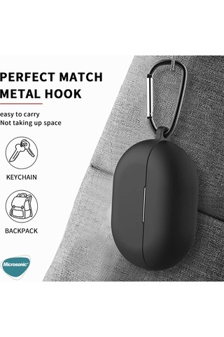 Microsonic Huawei Freebuds Pro Mat Silikon Kılıf Siyah