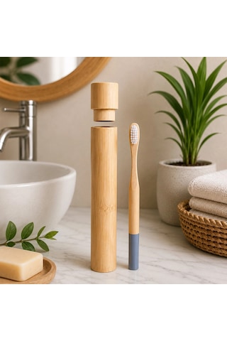 Ahşap - Bambu Diş Fırça Kutulu Diş Fırça Seti 5580