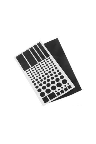 Moveevo Siyah Işık Engelleyici Pvc Sticker - Otomatik Yapışkan, Işığı Gizleyen Filmler Kesik + Tam 2 Adet Siyah