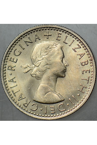 Birleşik Krallık 6 Pence 1967 Kraliçe Iı. Elizabeth 19,5 Mm İngiltere. Çil.