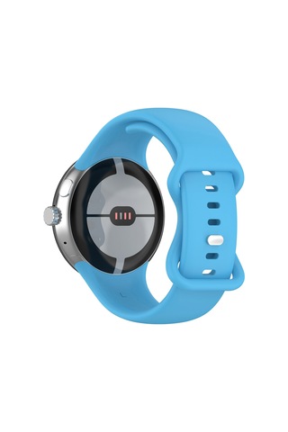 Caseonn Google Pixel Watch 4 45mm Kordon Esnek Spor Silikon Kayış Mavi