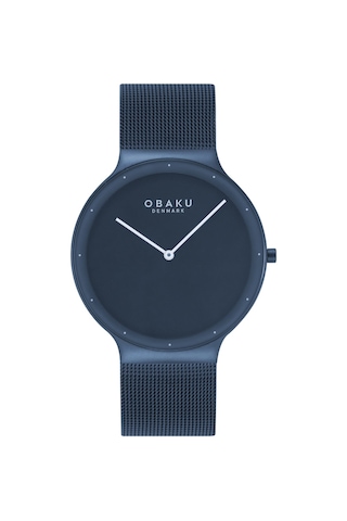 Obaku Denmark V307gxllml Quartz Hasır Lacivert Safir Cam 40 Mm Erkek Kol Saati Lacivert