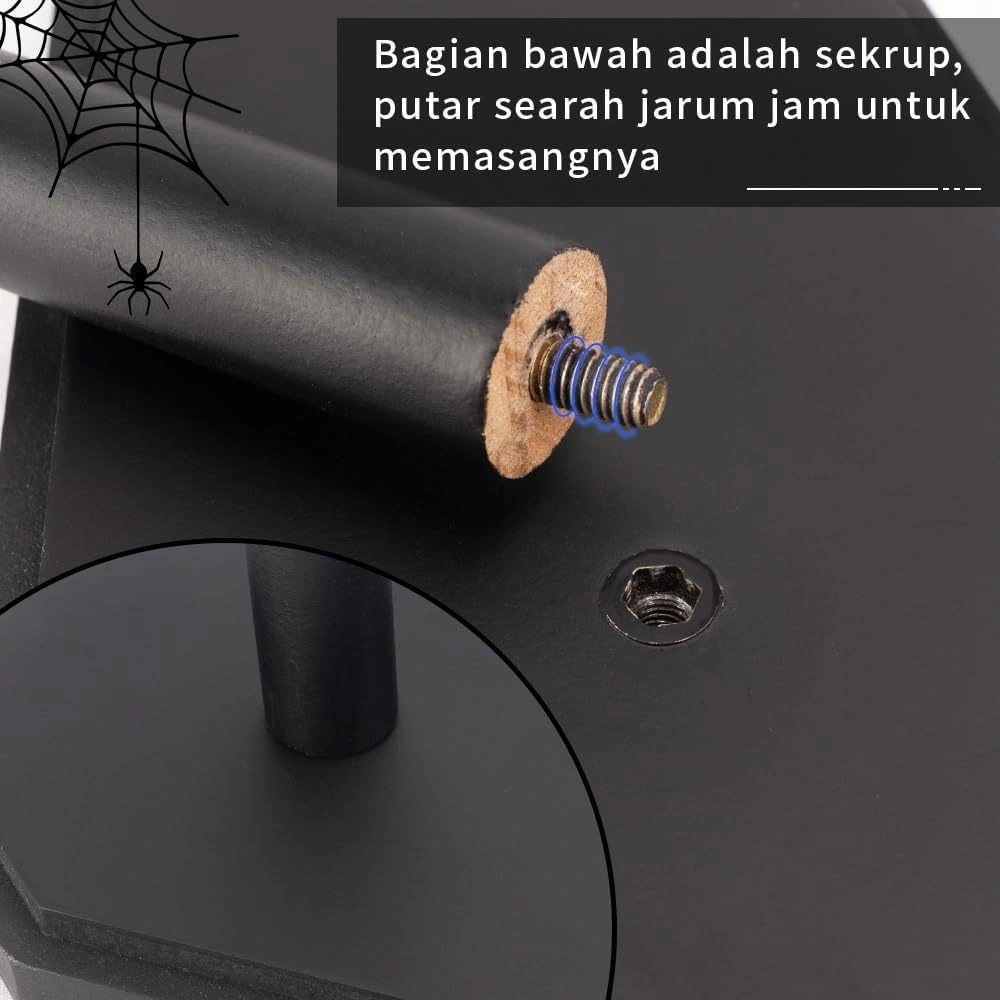 Hombey Gotik Ahşap Parçalanabilir Defne Şekilli Peçete Tutucu - Halloween Masa Dekoru Ve Pratik Peçete Saklama Aleti Siyah