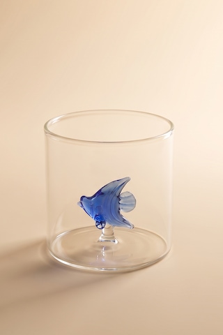 Karaca Fish Balık Temalı Su Bardağı Mavi 320 ML