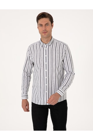 Pierre Cardin Erkek Siyah Gömlek Desenli 50312269-vr046 Siyah