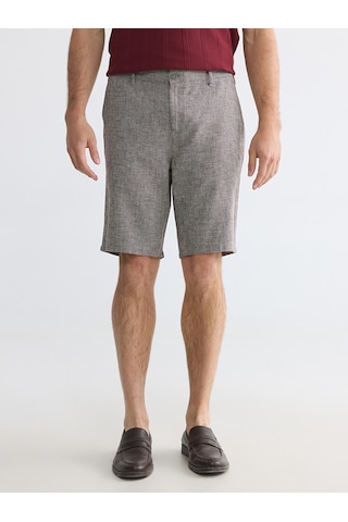 Lcwaıkıkı Classic Kahverengi Regular Fit Keten Karışmlı Erkek Şort