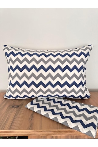 Üntaş Tek Lastiksiz Çarşaf Ve 1 Adet Yastik Kilifi Lacivertgri