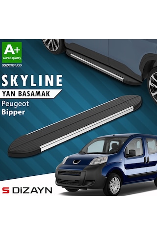 S-dizayn Peugeot Bipper Skyline Krom Yan Basamak 173 Cm 2007-2017 A+ Kalite