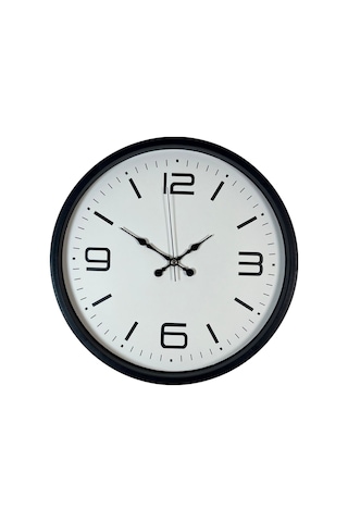 36 Cm Siyah Dekoratif Klasik Rakam Duvar Saati Siyah