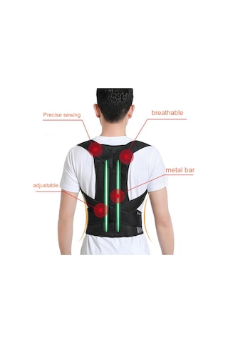 Valkrie Unisex Dik Duruş Sırt Duruş Desteği Korse