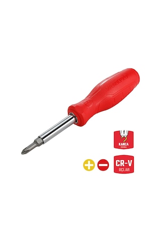Workpro Wp221066 6-ın-1 Çok Fonksiyonlu Değişken Uçlu Profesyonel Tornavida Seti Fr Wp221066