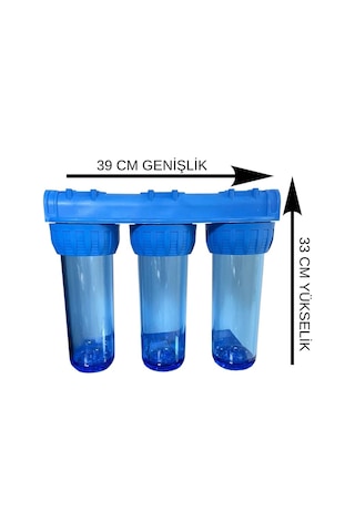 Evora 10'' Sliphos Filtreli 3'Lü Daire Ve Bina Girişi Filtre Kabı 512002115