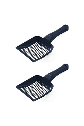 2 Adet 28cm Tırmıklı Büyük Boy Kedi Kumu Küreği
