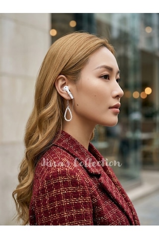 Küpe&kulaklık Tutucu Bir Arada. Çıkarılabilir Kulak Tutucu. Bluetooth Kulaklık Kayıp Önleyici. Gümüş