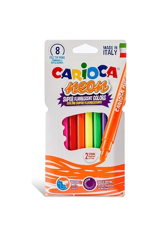 Neon Yıkanabilir Keçeli Boya Kalemi 8 Li 5 Adet