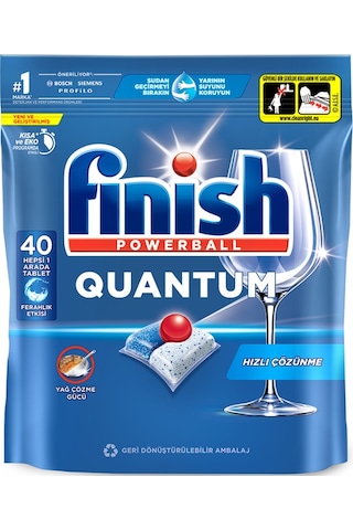 Finish Quantum 40 Kapsül Bulaşık Makinesi Deterjanı