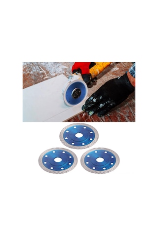 Xindoker 3 Adet Elmas Testere Bladesi Seramik, Mermer, Granit Kesici Aracı, Hızlı Ve Pürüzsüz Kesim, 105x10x20mm